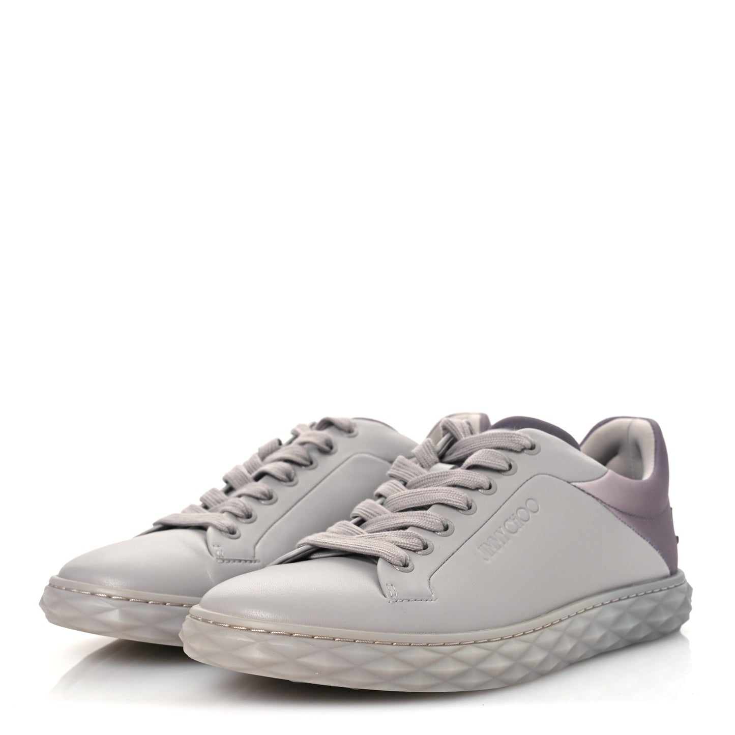 Nappa Diamond Maxi F II Platform Sneakers 39.5 Grey