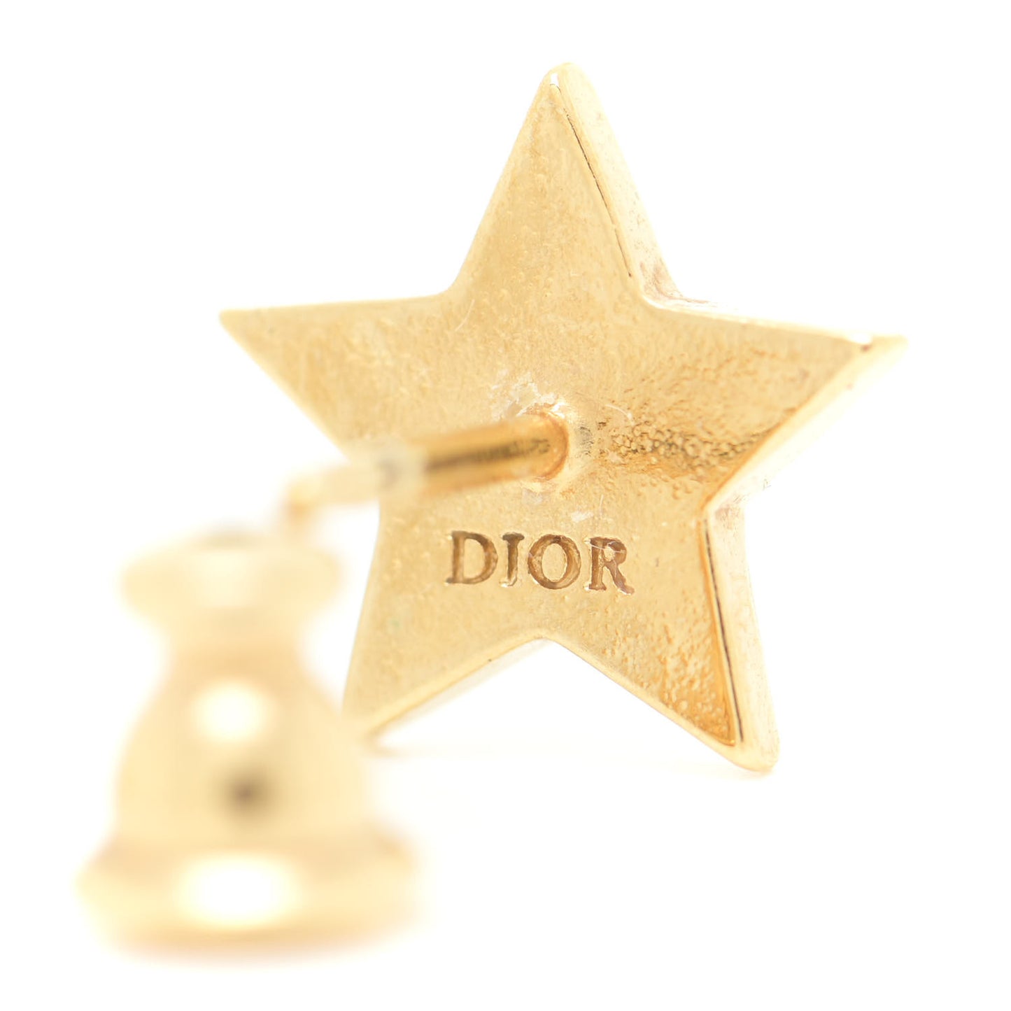 Metal Crystal Dio(r)evolution Earrings Gold