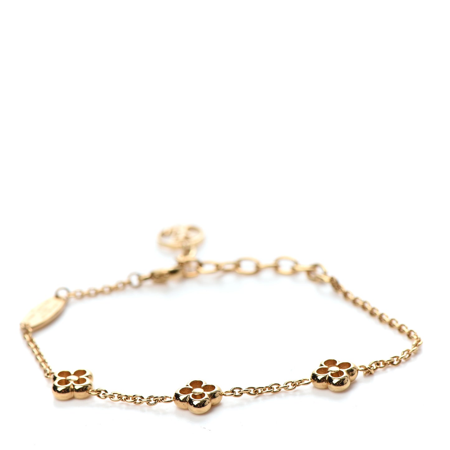 Brass Flower Full Bracelet Gold