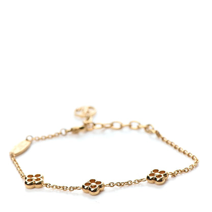 Louis Vuitton Brass Flower Full Bracelet Gold 1 of 4
