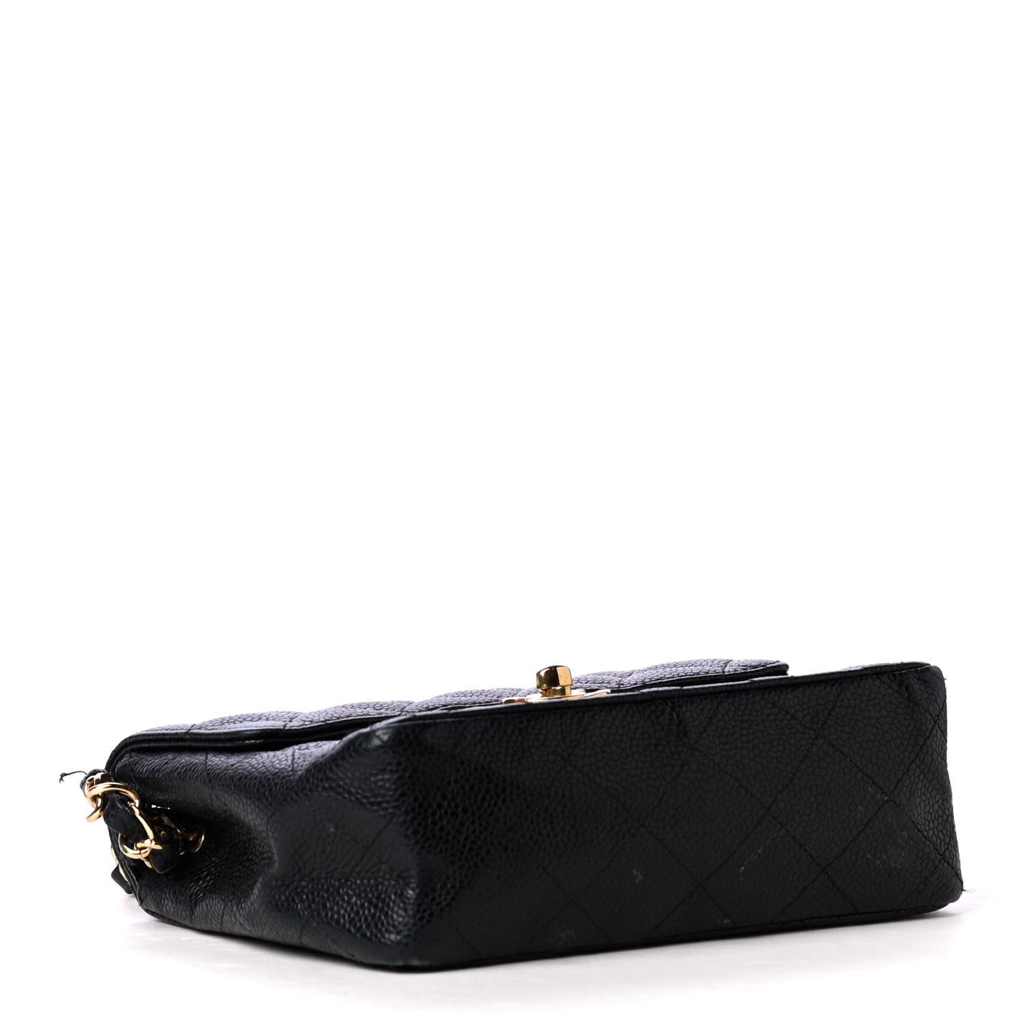 Caviar Quilted Mini Square Flap Black