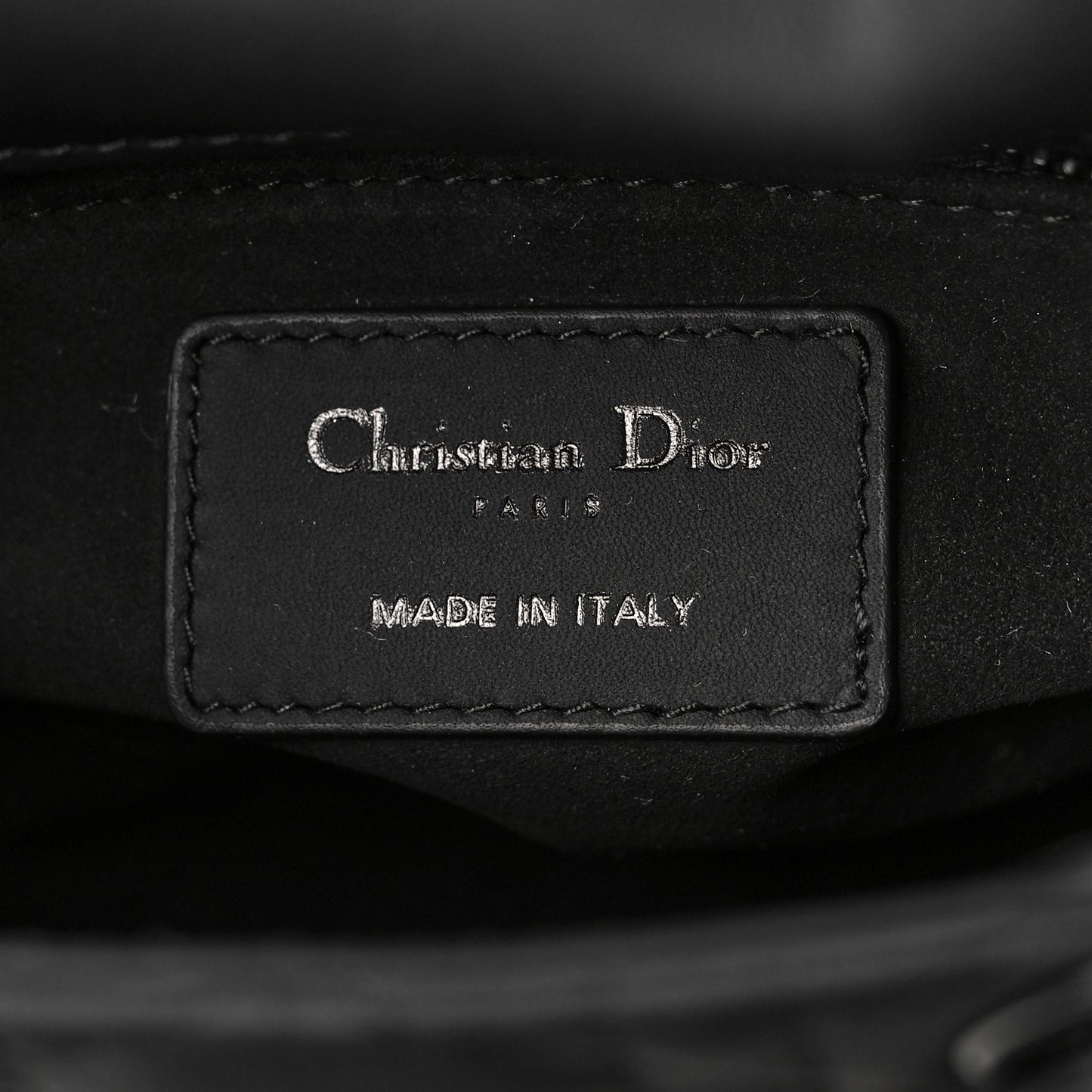 Ultra Matte Calfskin Cannage Mini Lady Dior Black