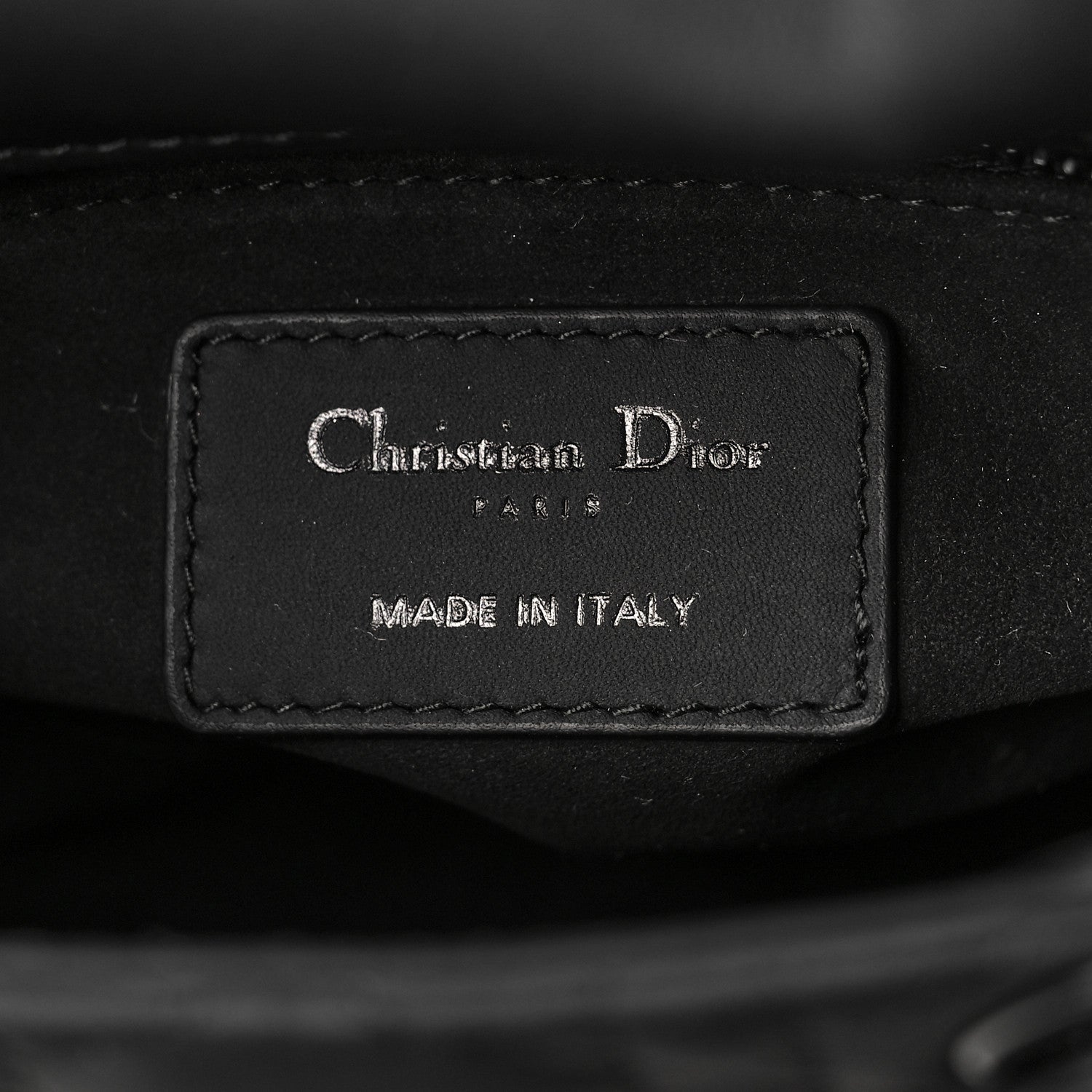 Christian Dior Ultra Matte Calfskin Cannage Mini Lady Dior Black 6 of 9