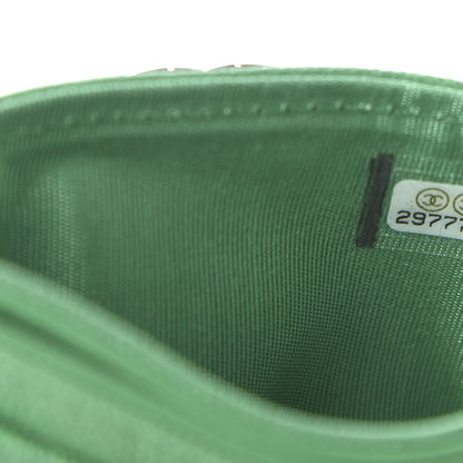 Chanel Caviar Quilted Boy Card Holder Green 10 of 12