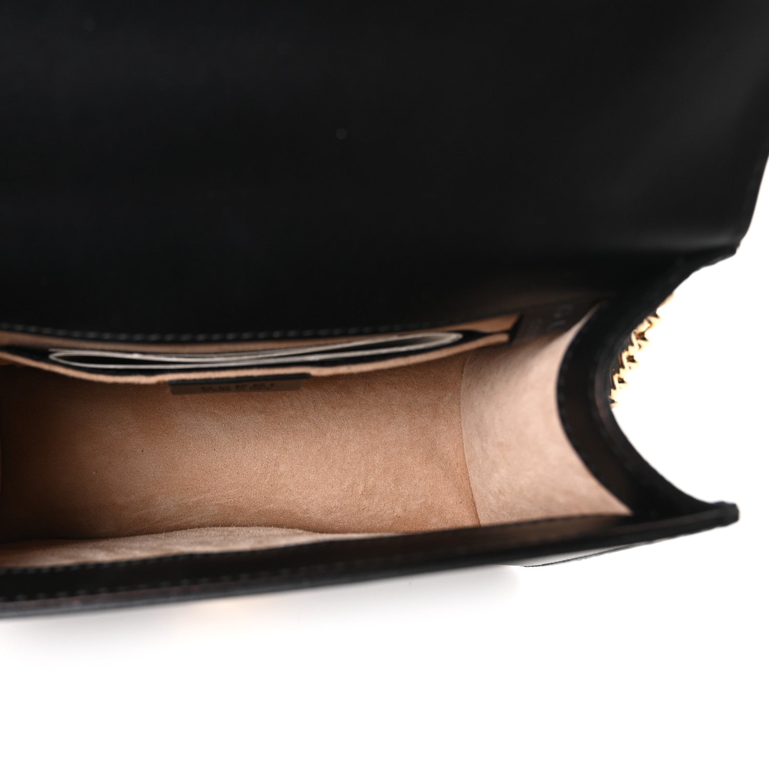 Gucci Calfskin Mini Sylvie Chain Shoulder Bag Black 5 of 10