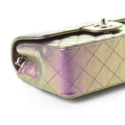 Chanel Iridescent Lambskin Quilted Mini Rectangular Flap Purple 6 of 11