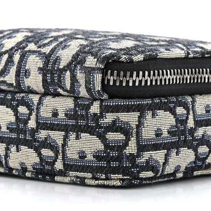 Christian Dior Oblique Pouch Navy Blue 10 of 11