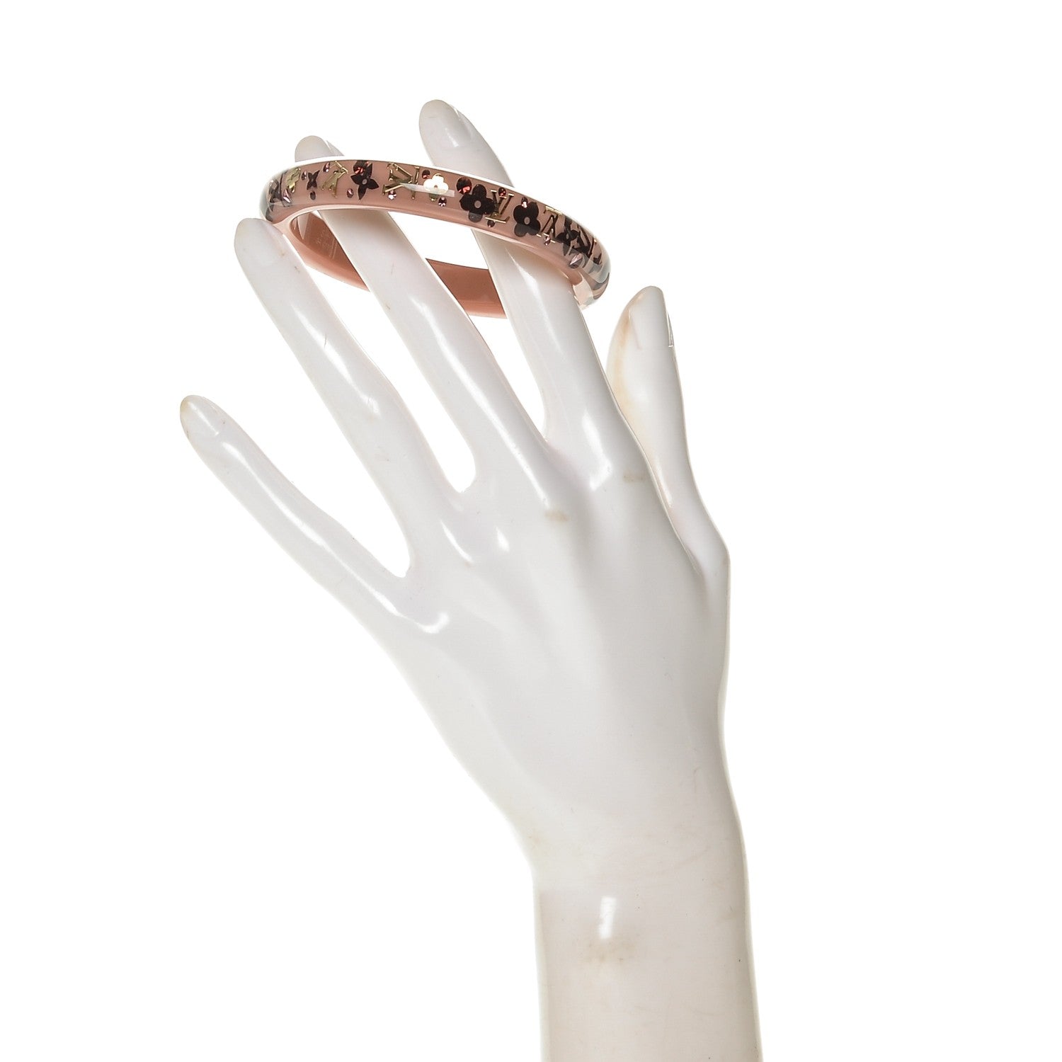 Louis Vuitton Resin Swarovski Medium Inclusion Bracelet PM Rose Poudre 4 of 4