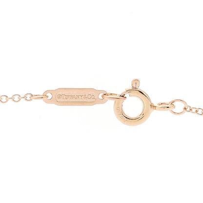 Tiffany 18K Rose Gold Diamond Atlas Pierced Pendant Necklace 5 of 6