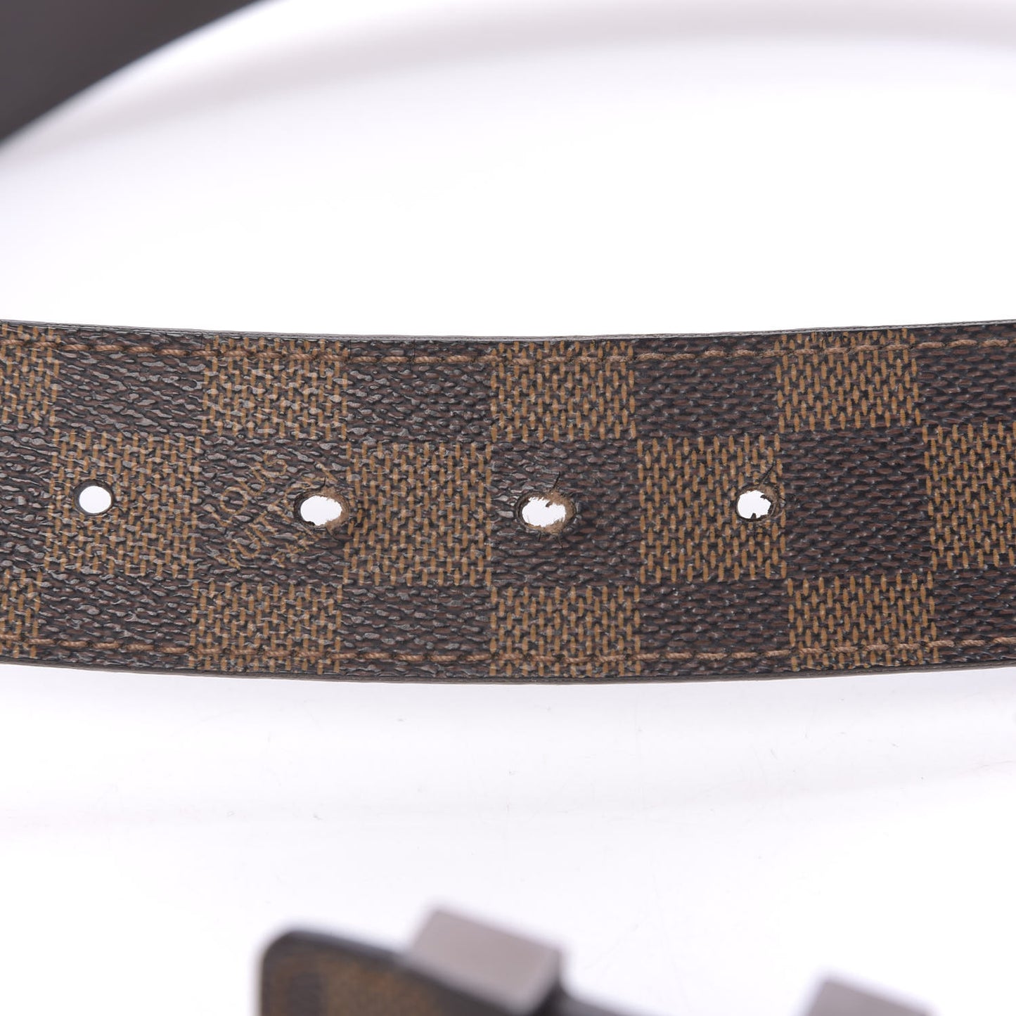 Damier Ebene 40mm LV Initiales Belt 90 36
