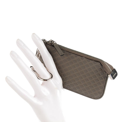 Gucci Calfskin Diamante Embossed Key Case Grey 2 of 7