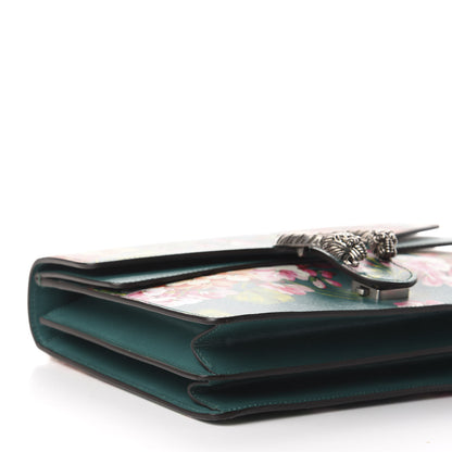 Gucci Calfskin Blooms Print Medium Dionysus Shoulder Bag Bright Emerald Multicolor 11 of 13