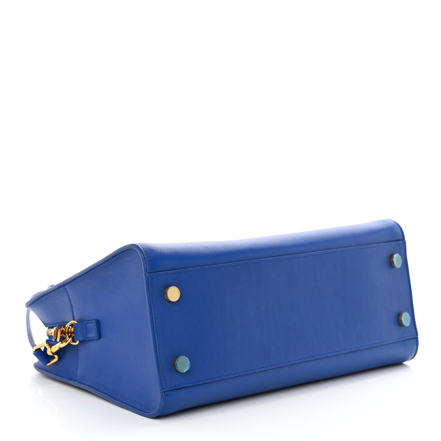 Saint Laurent Calfskin Small Monogram Cabas Blue Majorelle 4 of 12