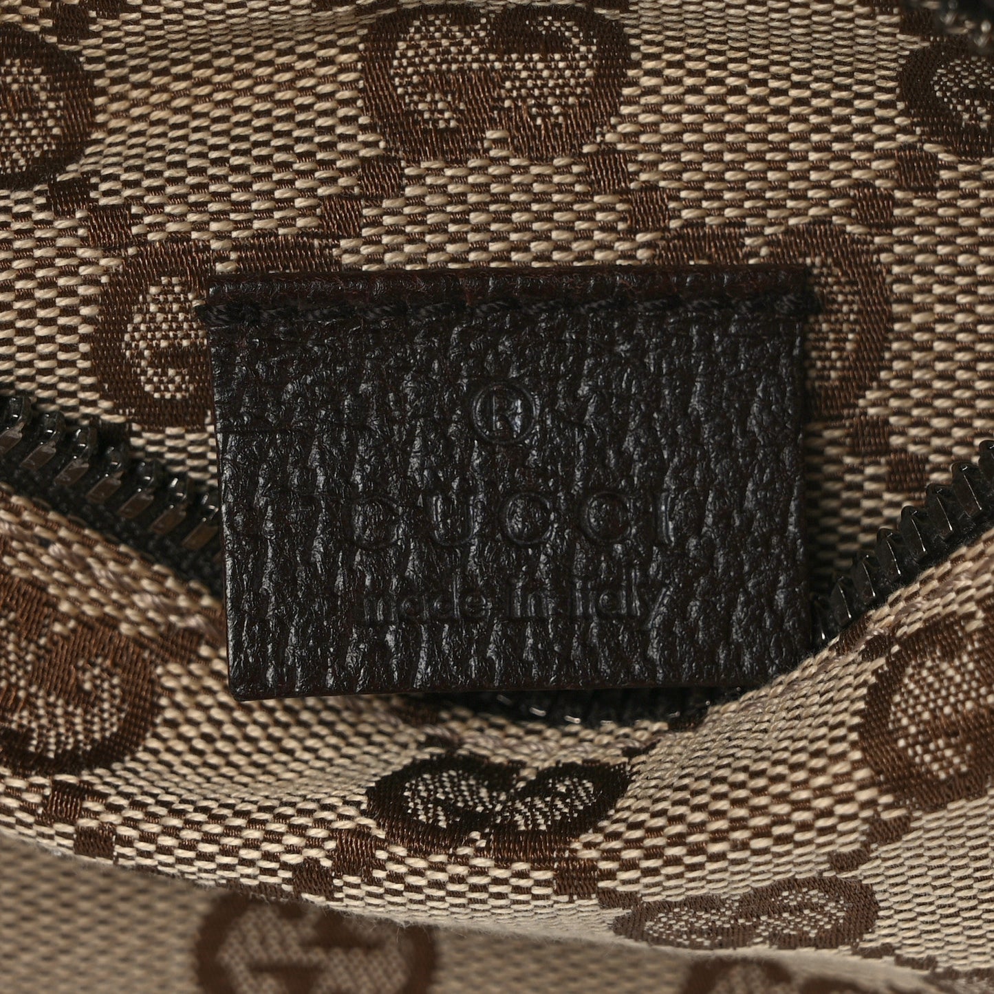 Monogram Web Belt Bag Dark Brown