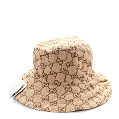 Gucci Canvas Monogram Reversible Bucket Hat XXL Brown 5 of 16