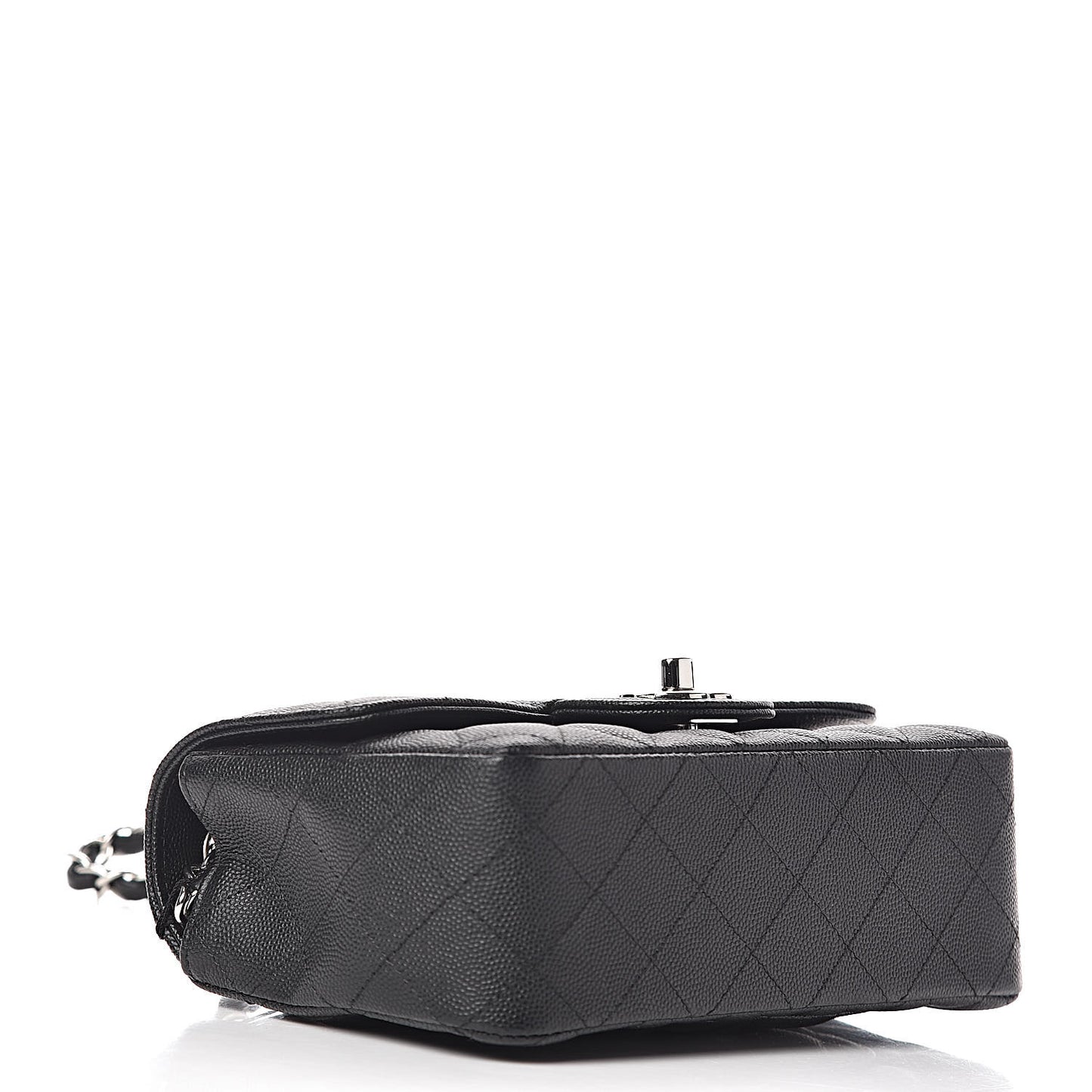 Caviar Quilted Mini Rectangular Flap Black
