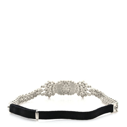 Gucci Crystal Embellished Interlocking GG Headband Green Red 2 of 5