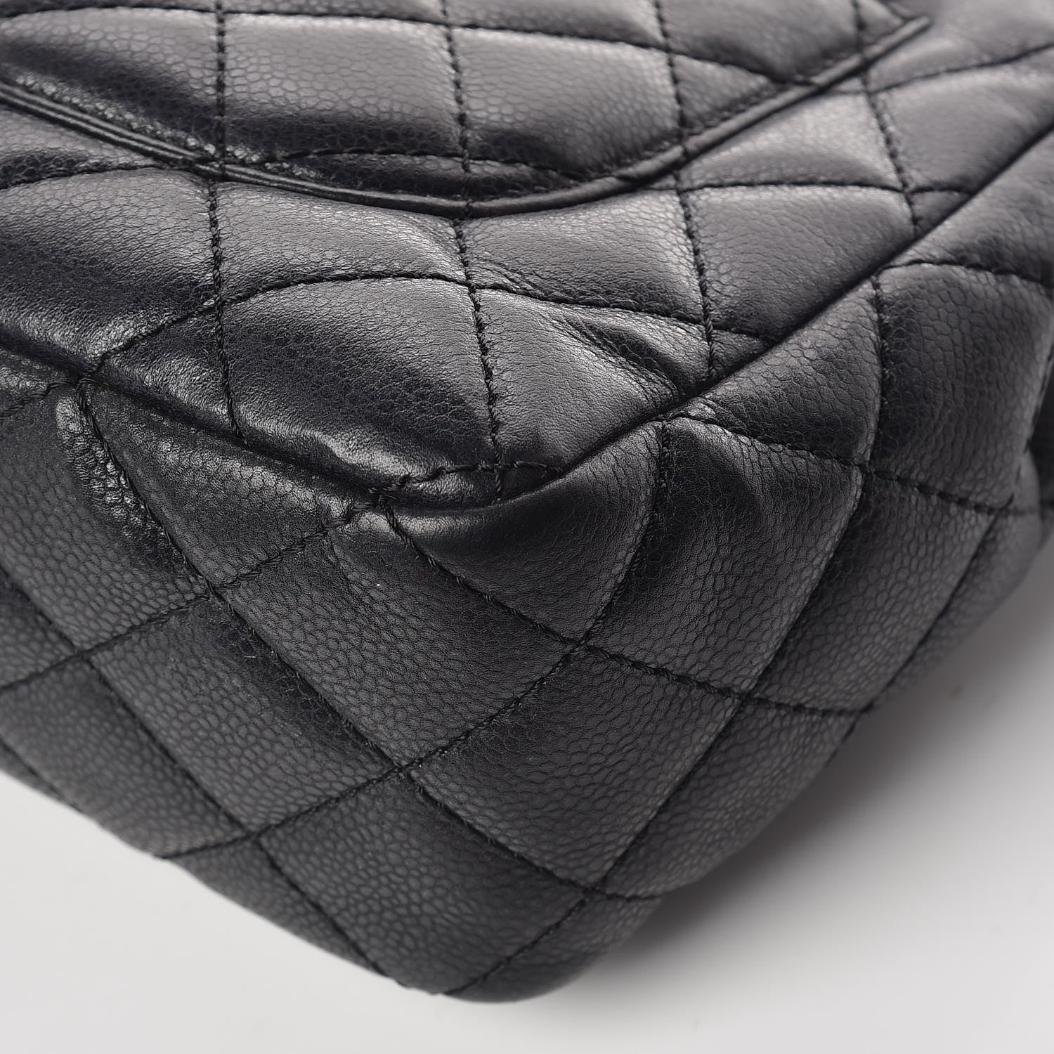 Chanel Caviar Quilted Jumbo Single Flap Black 8 of 16