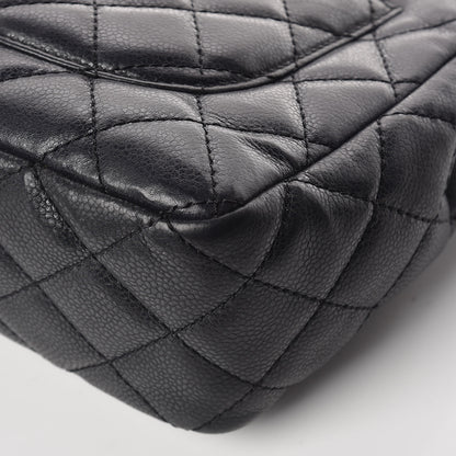 Chanel Caviar Quilted Jumbo Single Flap Black 8 of 16