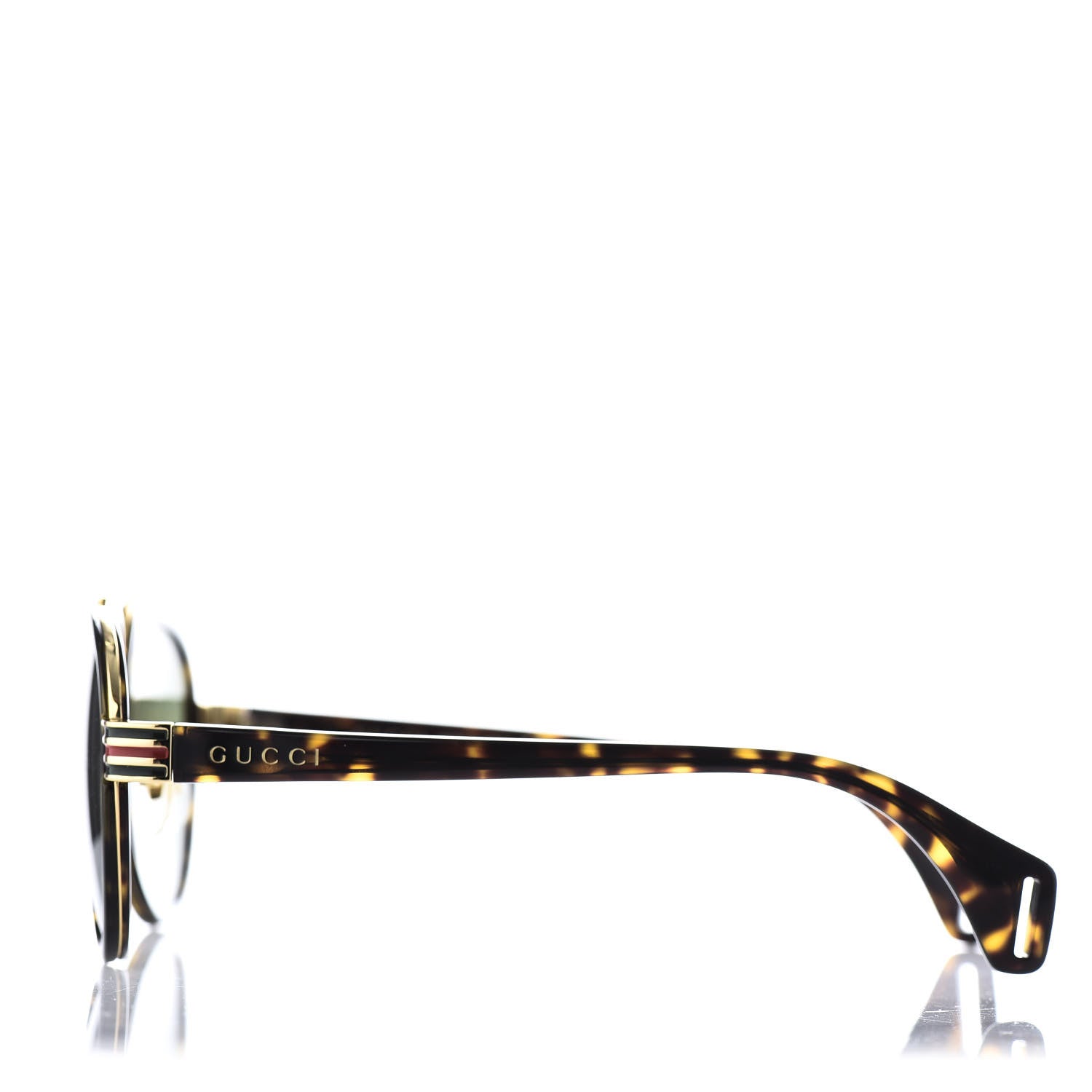 Gucci Acetate Aviator Sunglasses GG0447S Tortoise 3 of 9