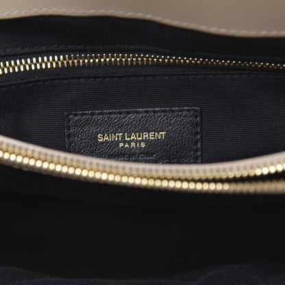 Saint Laurent Calfskin Y Quilted Monogram Medium Loulou Chain Satchel Nude Powder 7 of 10