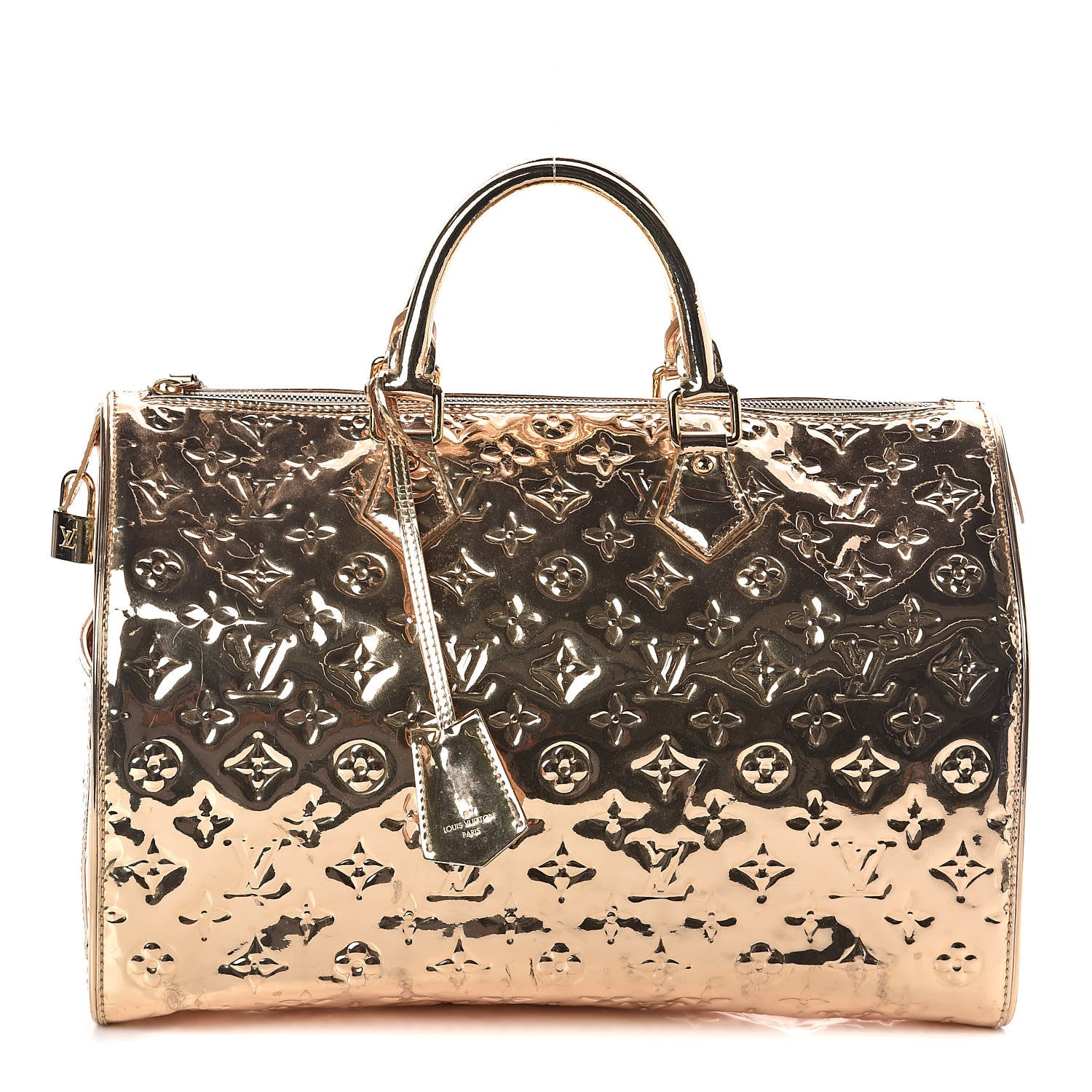 Louis Vuitton Monogram Miroir Speedy 35 Gold 1 of 9