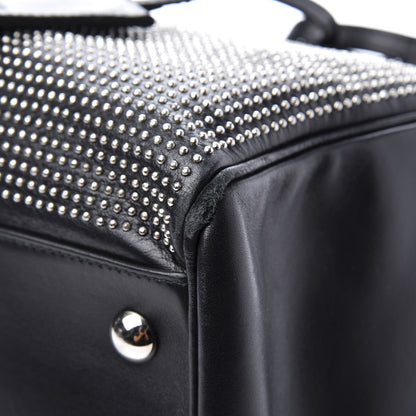 Saint Laurent Calfskin Studded Classic Duffle 6 Black 9 of 15