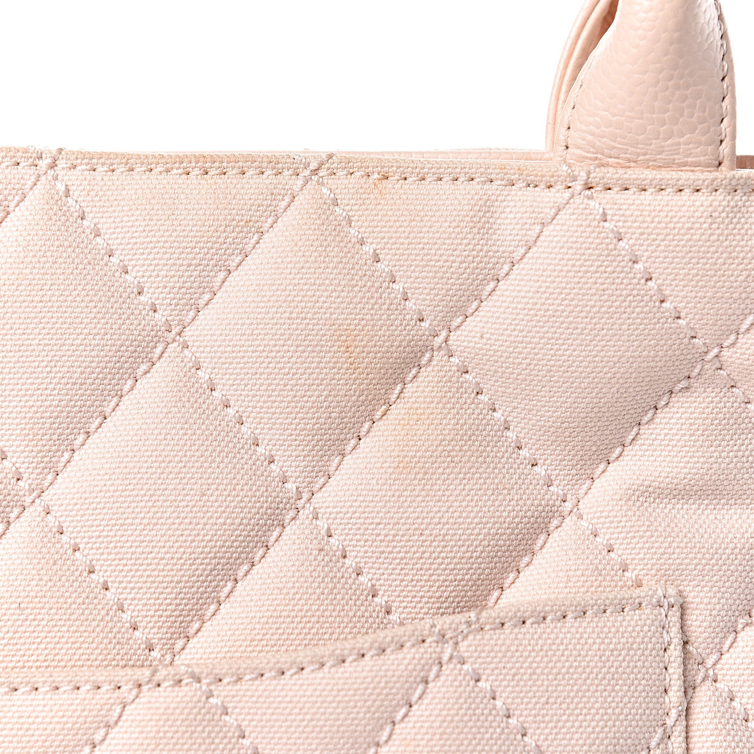 Chanel Canvas Quilted Medallion Tote Light Pink 21 of 27