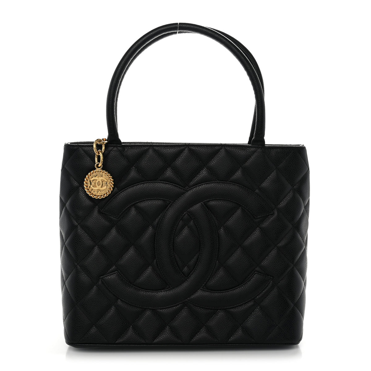Chanel Caviar Quilted Medallion Tote Black 1 of 11