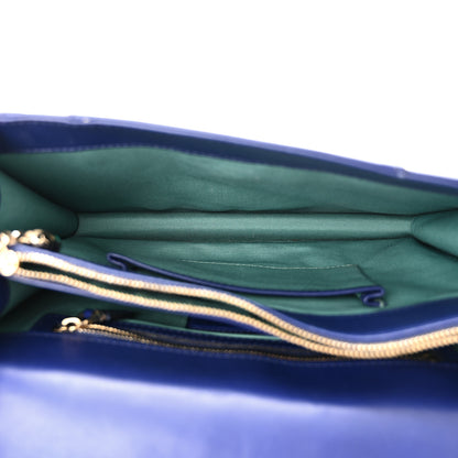 Bulgari Calfskin Serpenti Forever Shoulder Bag Navy 5 of 14