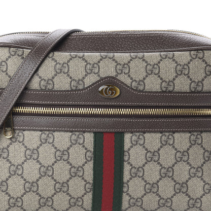 Gucci GG Supreme Monogram Web Small Ophidia Shoulder Bag Brown 6 of 8