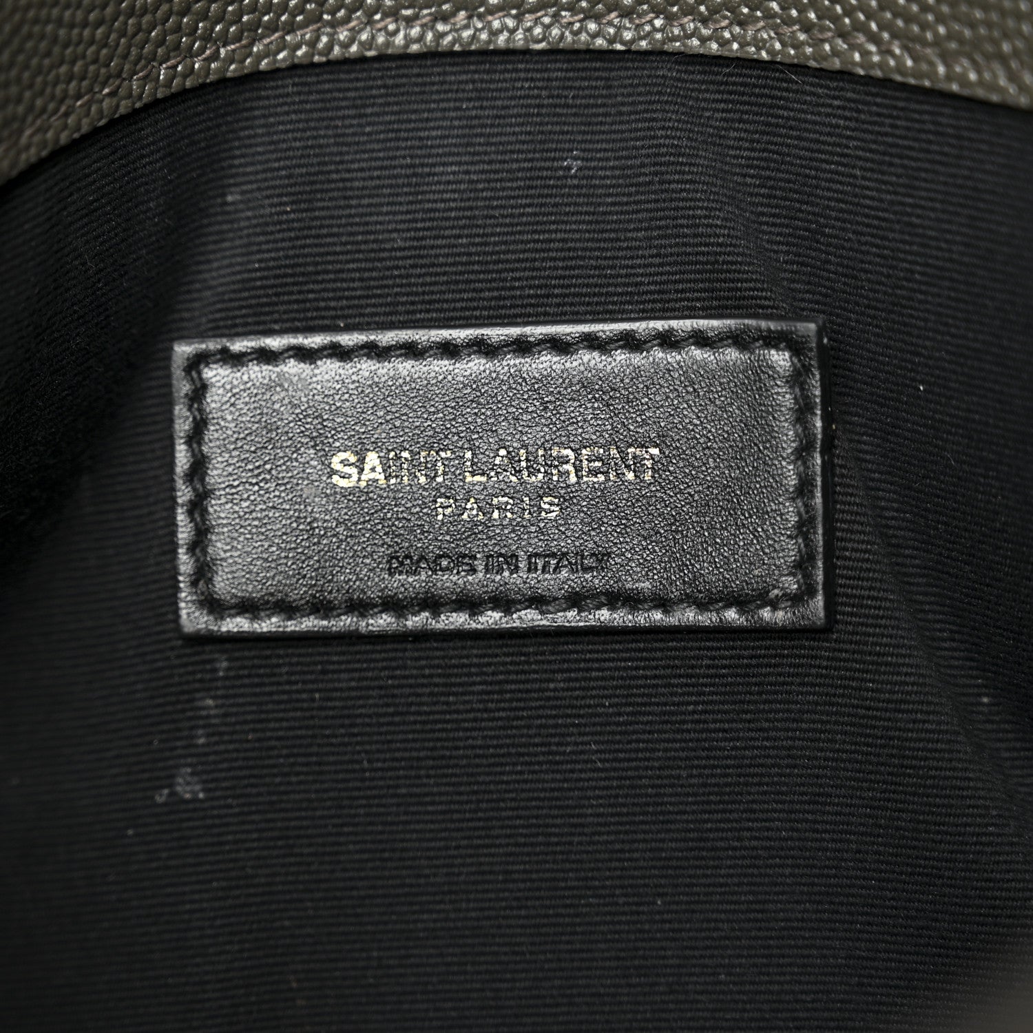 Saint Laurent Grain De Poudre Uptown Pouch Pebble 6 of 8