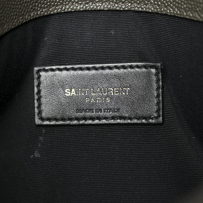 Saint Laurent Grain De Poudre Uptown Pouch Pebble 6 of 8