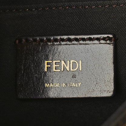 Fendi Zucca Vitello Artic Small Messenger Bag Tobacco Castagna 6 of 9