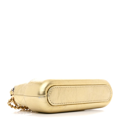 Chanel Metallic Aged Calfskin Quilted Small Gabrielle Clutch With Chain Gold 4 of 13