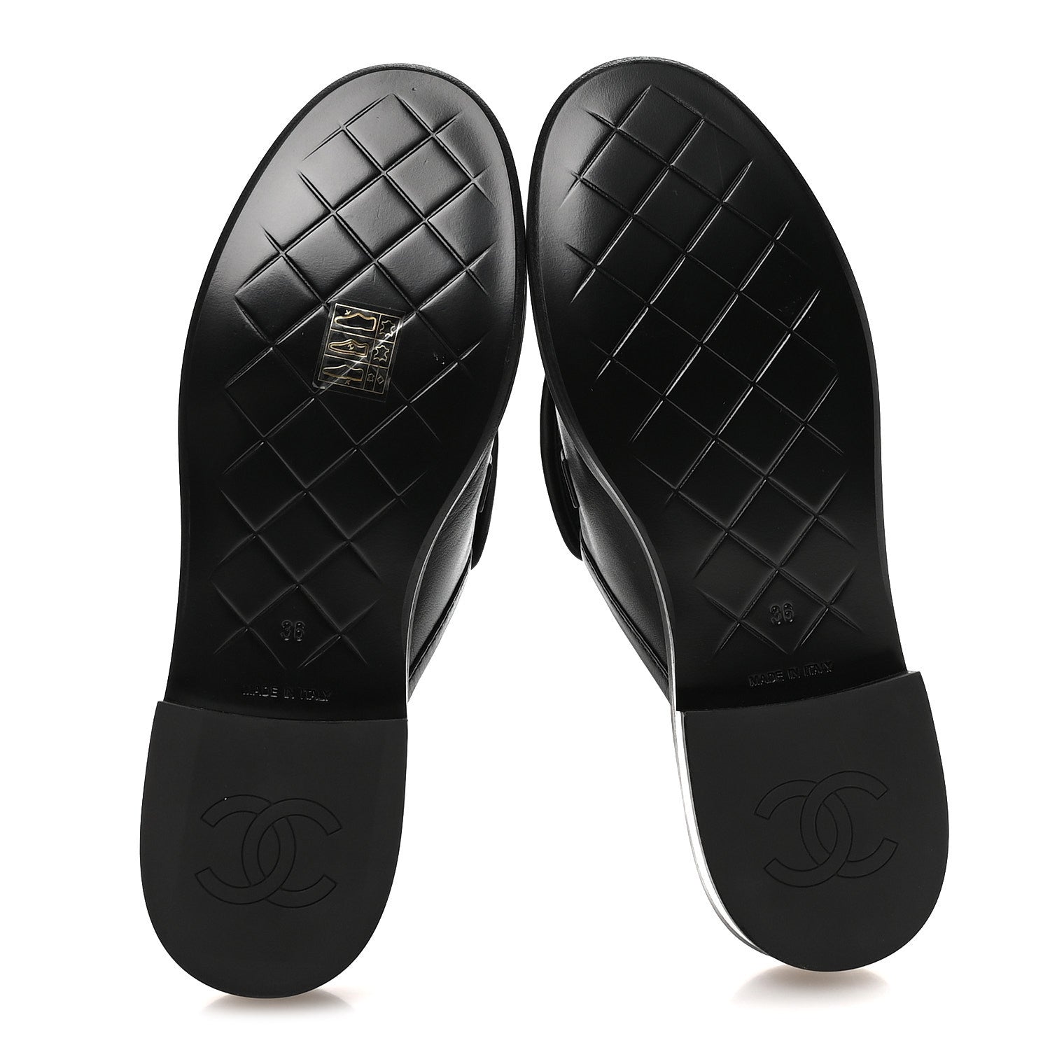 Chanel Lambskin Quilted CC Turnlock Mules 36 Black 6 of 9