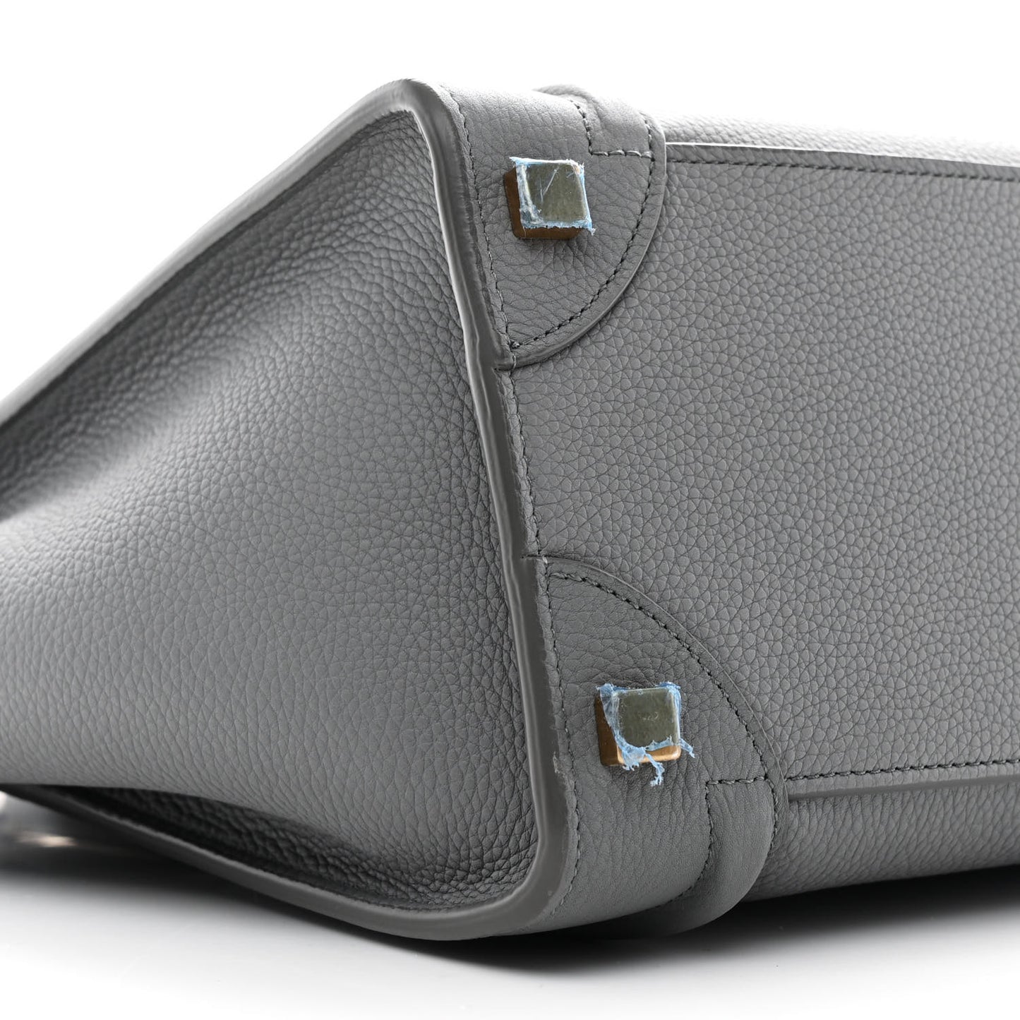 Baby Drummed Calfskin Micro Luggage Kohl