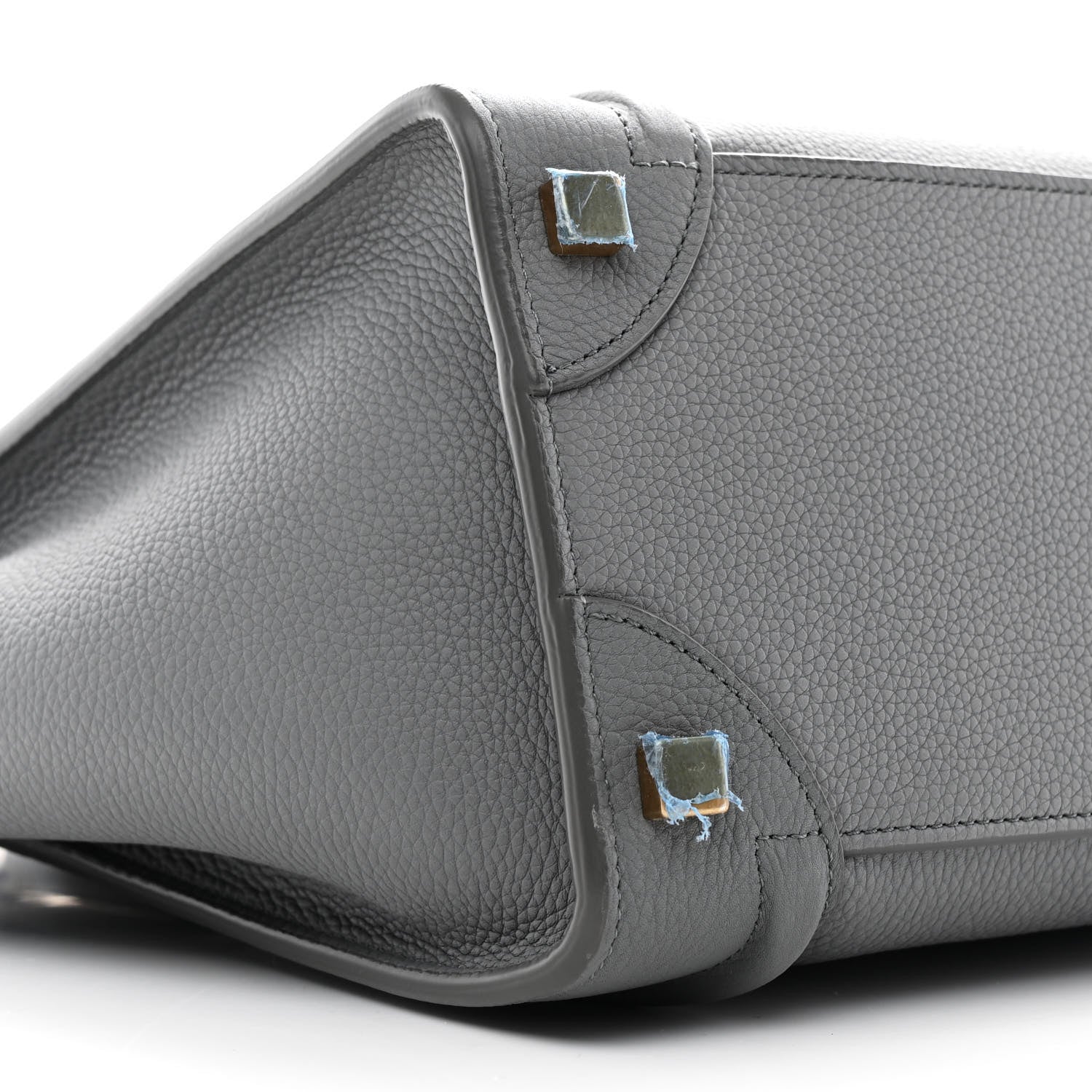 Celine Baby Drummed Calfskin Micro Luggage Kohl 10 of 11