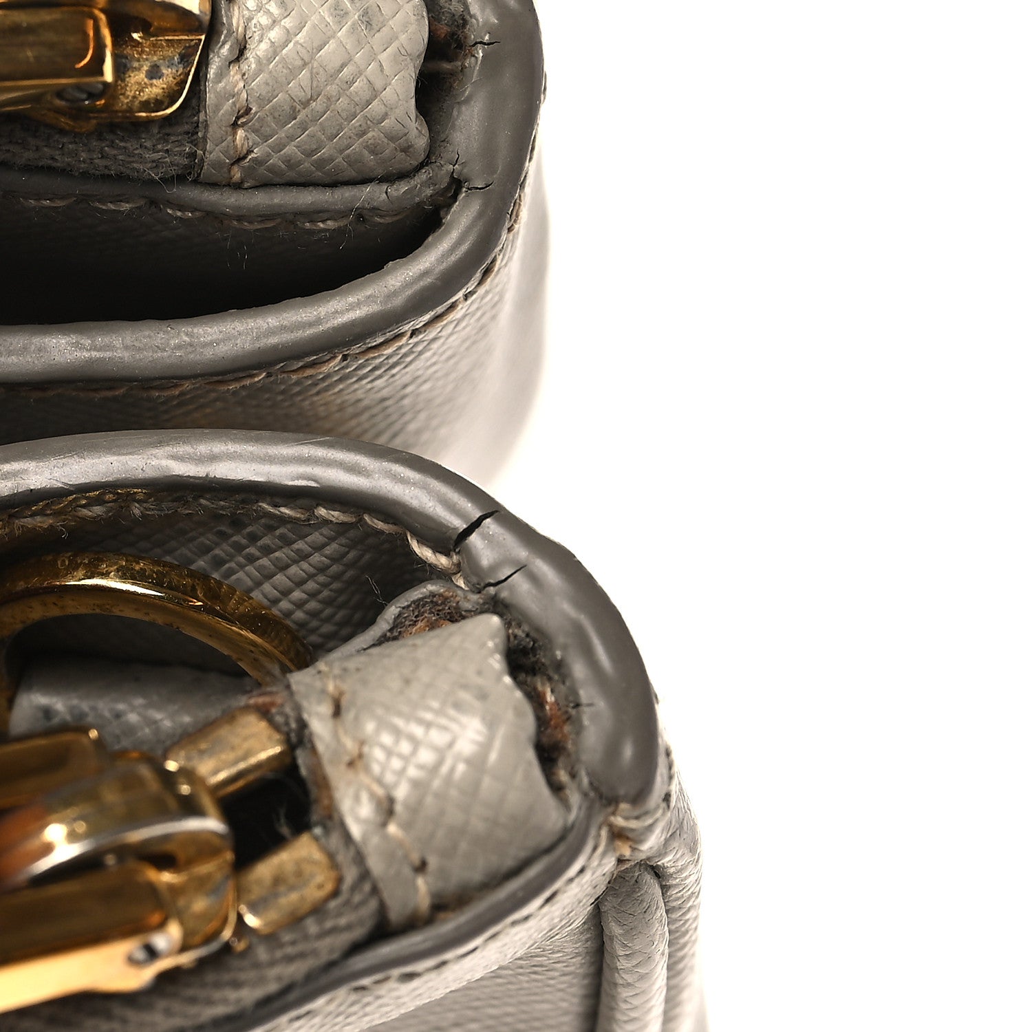Prada Saffiano Small Galleria Double Zip Tote Pomice 12 of 12