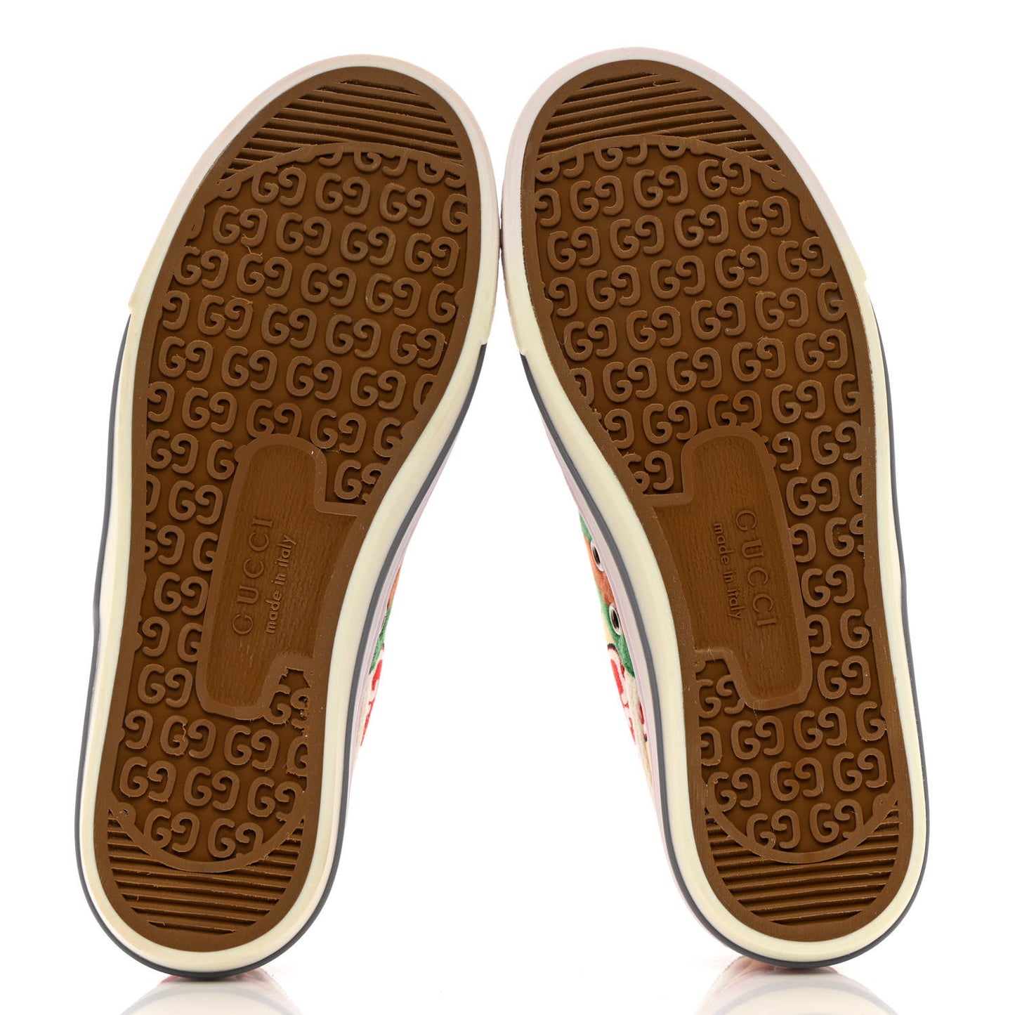 Canvas Web GG Apple Womens 1977 Tennis Sneakers 35.5 Ivory Red Mystic White New Shamarock