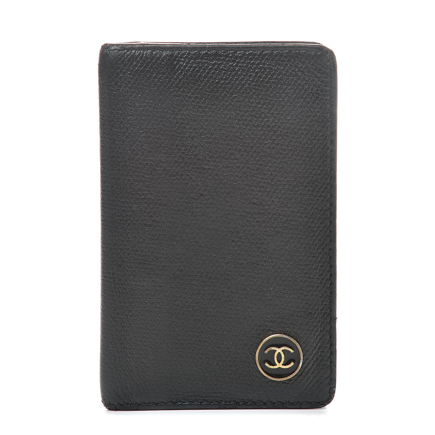 Calfskin Card Holder Wallet Black