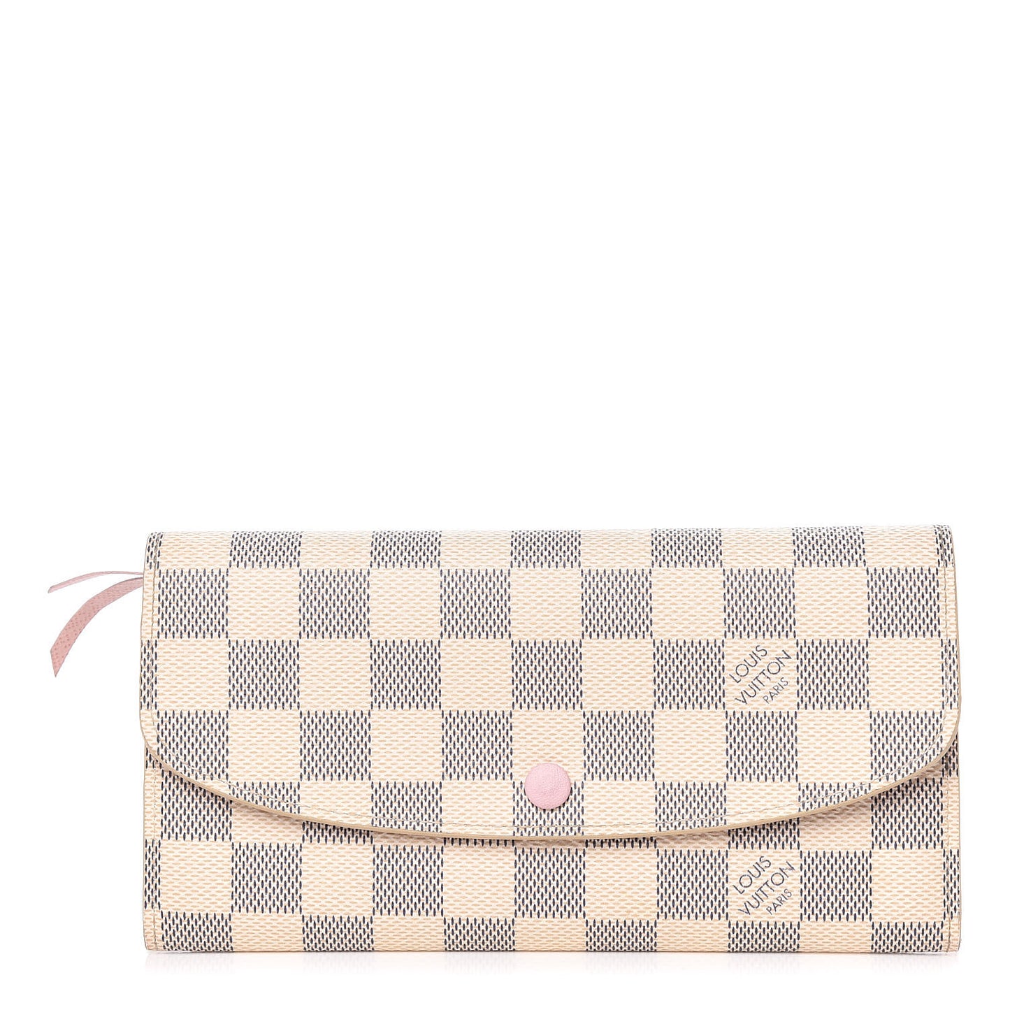Damier Azur Emilie Wallet Rose Ballerine