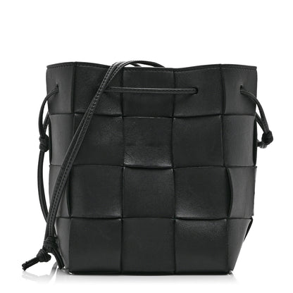 Bottega Veneta Nappa Maxi Intrecciato Cassette Bucket Bag Black 1 of 11