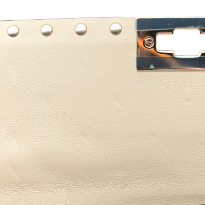 Valentino Garavani Nappa Rockstud Spike Wallet on Chain Light Ivory 11 of 12