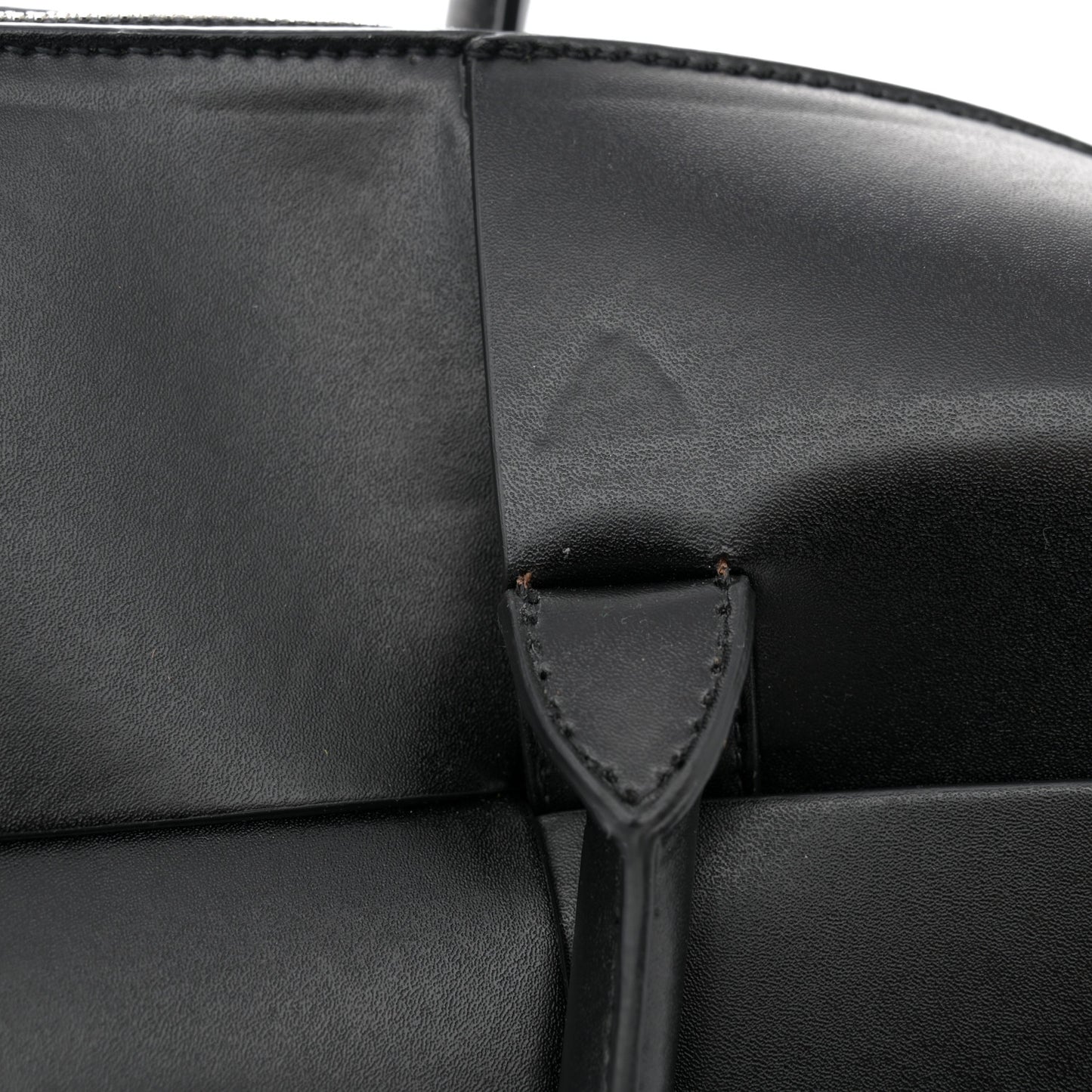 Calfskin Maxi Intrecciato Arco Briefcase Black