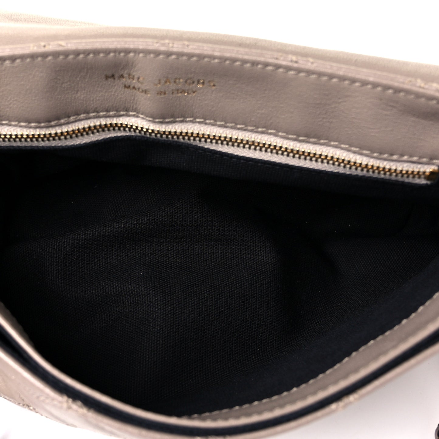 Lacquered Lambskin Baroque The Large Single Flap Grey