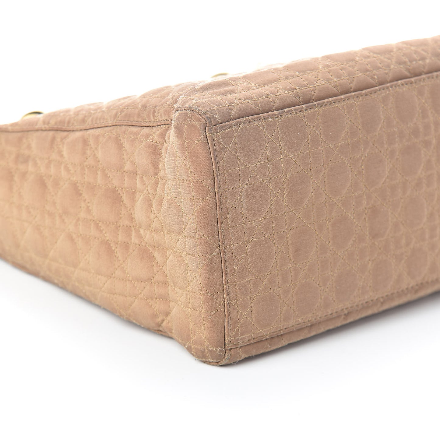 Nylon Cannage Medium Lady Dior Beige