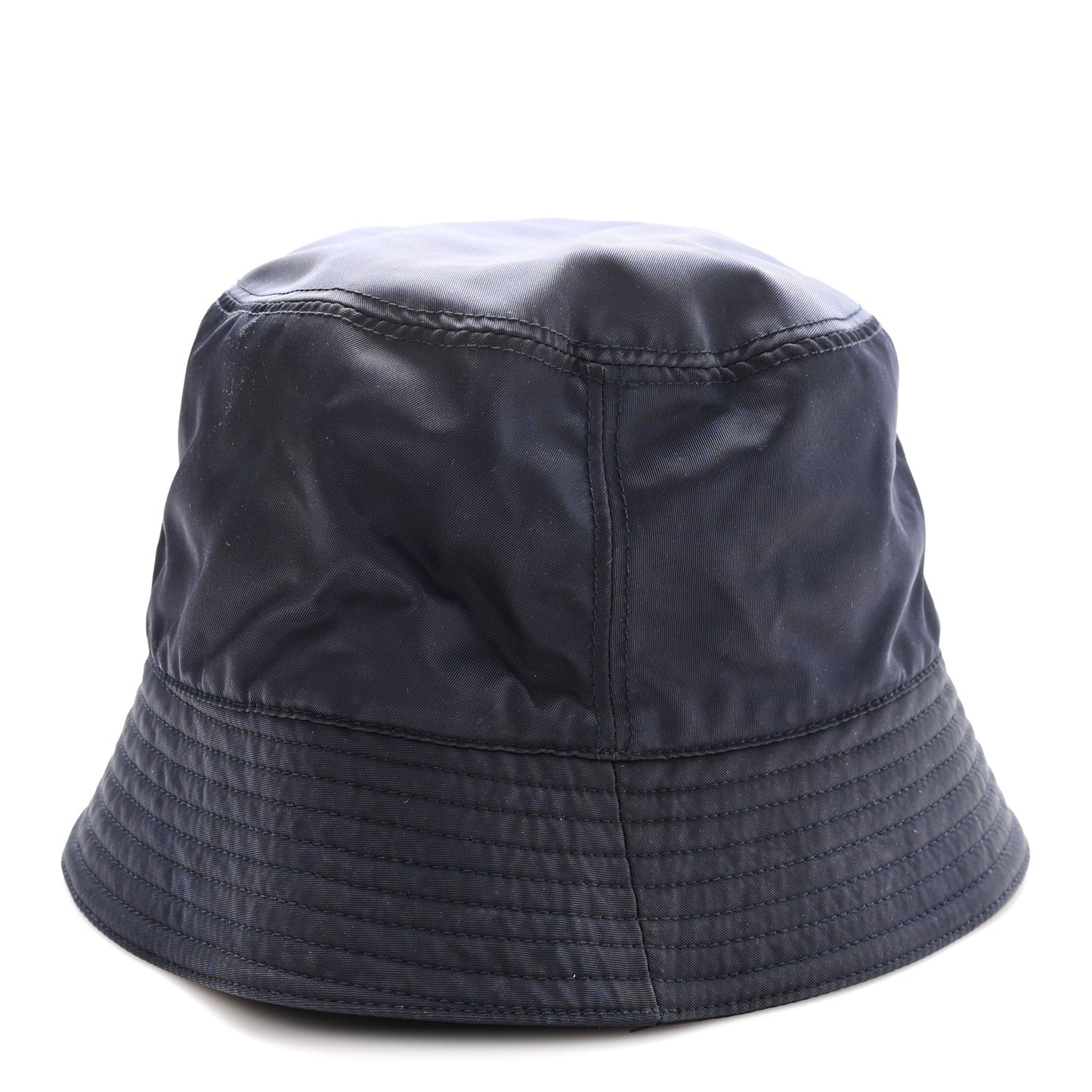 Re-Nylon Metal Triangle Logo Womens Bucket Hat XL Black