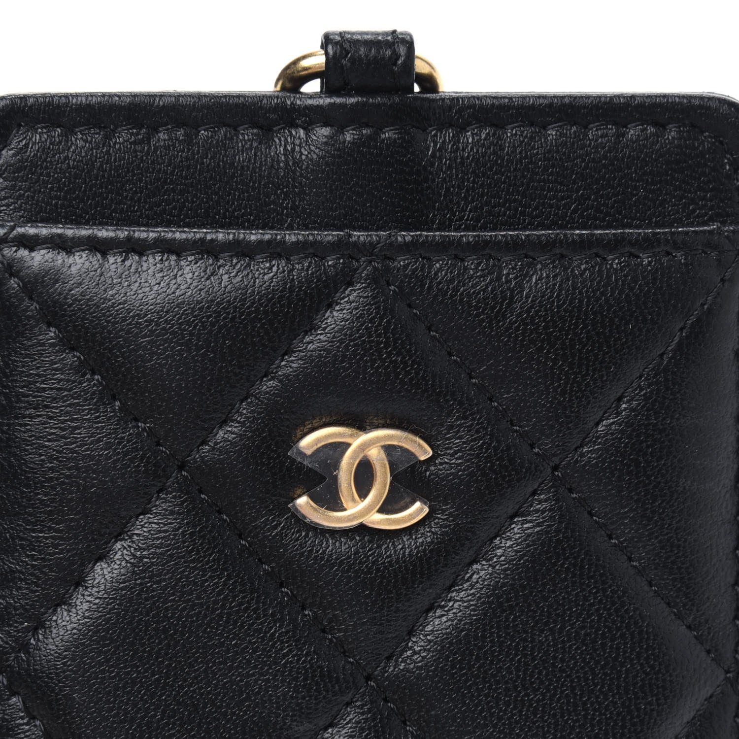 Chanel Pearl Lambskin Pearl Crown CC Wristlet Multi Pouches Black 12 of 16