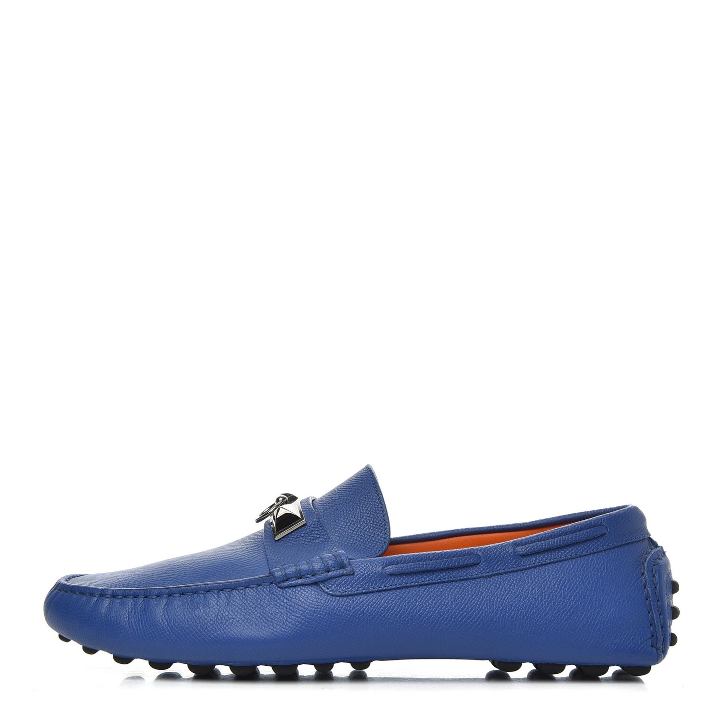 Epsom Mens Irving Driving Moccasin Loafers 43 Bleu Electrique